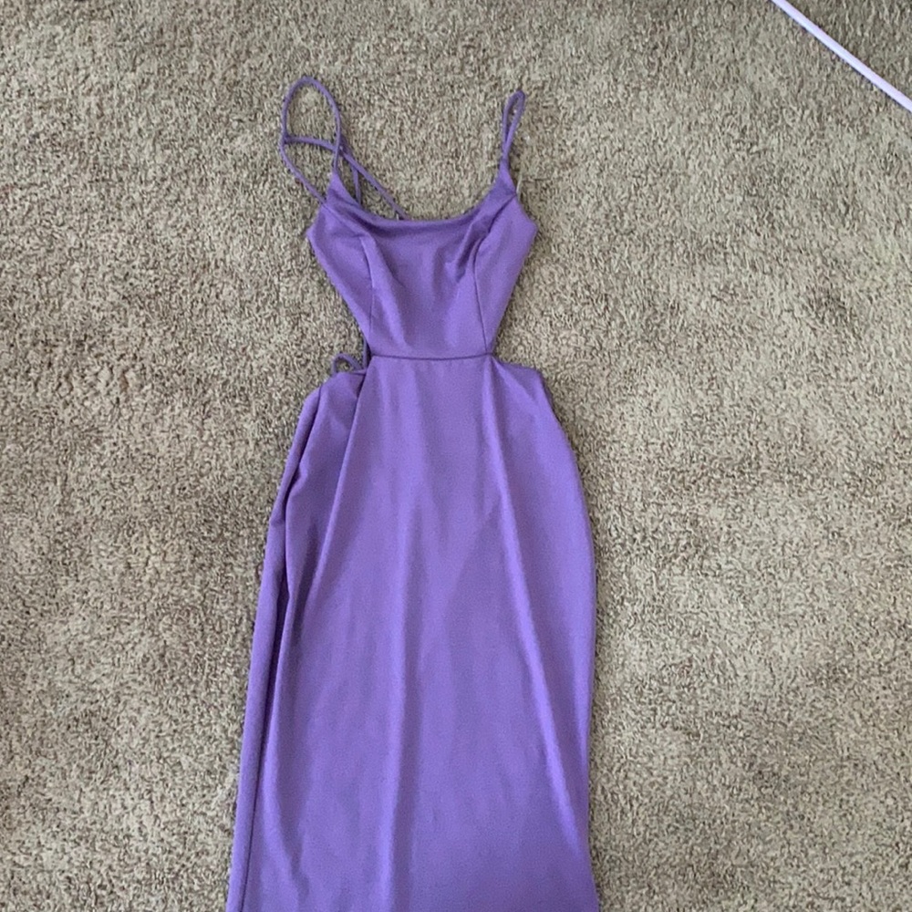 Purple maxi dress